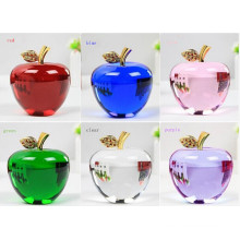Crystal Apple in Carving Crafts Decoration Crystal Apple